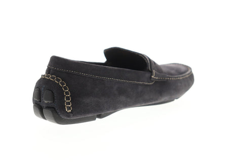 Bruno Magli Napoli BM600432 Mens Gray Suede Casual Slip On Loafers Shoes