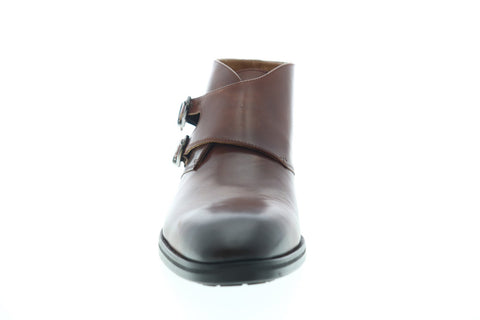 Bruno Magli Alberto BM600487 Mens Brown Leather Slip On Boots Casual Dress Shoes