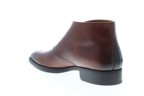 Bruno Magli Alberto BM600487 Mens Brown Leather Slip On Boots Casual Dress Shoes
