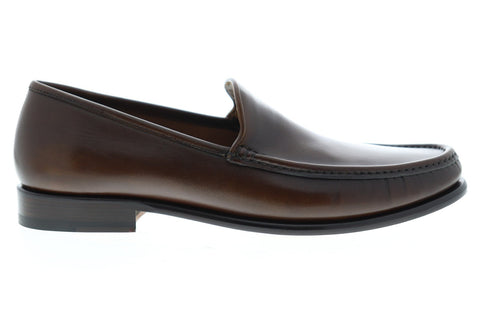 Bruno Magli Ello BM600494 Mens Brown Leather Dress Slip On Loafers Shoes