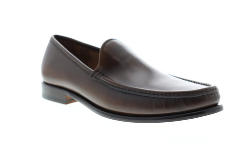 Bruno Magli Ello BM600494 Mens Brown Leather Dress Slip On Loafers Shoes