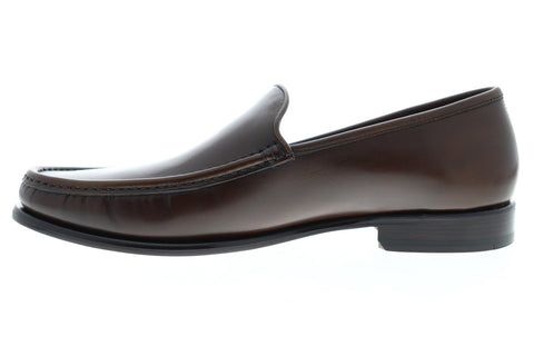 Bruno Magli Ello BM600494 Mens Brown Leather Dress Slip On Loafers Shoes