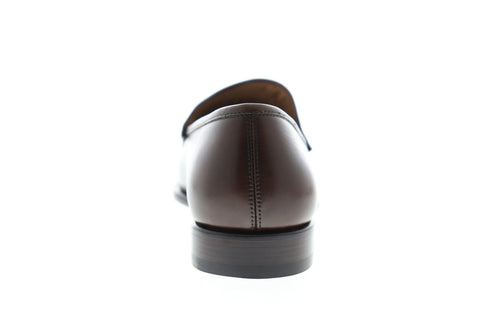 Bruno Magli Ello BM600494 Mens Brown Leather Dress Slip On Loafers Shoes