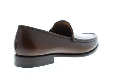 Bruno Magli Ello BM600494 Mens Brown Leather Dress Slip On Loafers Shoes