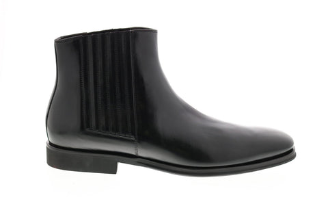 Bruno Magli Rezzo BM600546 Mens Black Leather Lace Up Chelsea Boots