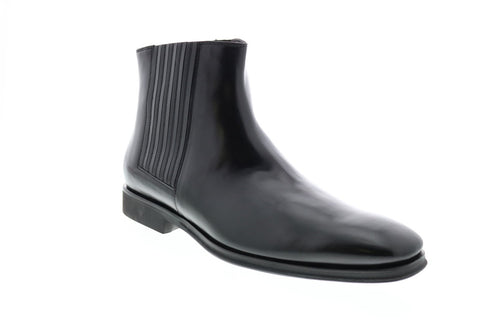 Bruno Magli Rezzo BM600546 Mens Black Leather Lace Up Chelsea Boots