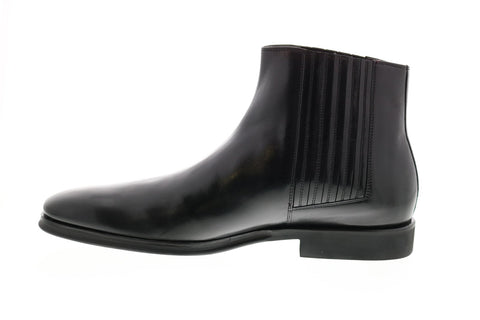 Bruno Magli Rezzo BM600546 Mens Black Leather Lace Up Chelsea Boots