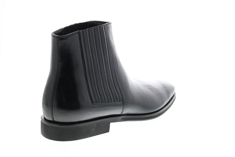 Bruno Magli Rezzo BM600546 Mens Black Leather Lace Up Chelsea Boots