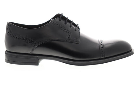 Bruno Magli Zurigo BM600562 Mens Black Leather Dress Lace Up Oxfords Shoes