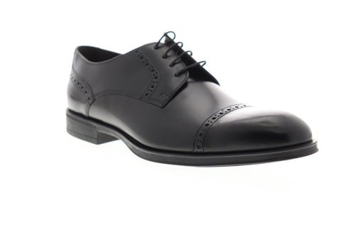 Bruno Magli Zurigo BM600562 Mens Black Leather Dress Lace Up Oxfords Shoes