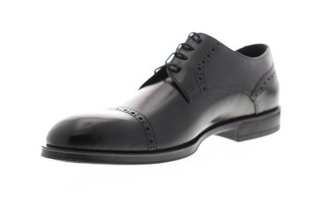 Bruno Magli Zurigo BM600562 Mens Black Leather Dress Lace Up Oxfords Shoes