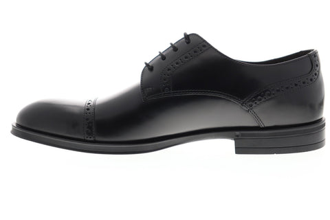 Bruno Magli Zurigo BM600562 Mens Black Leather Dress Lace Up Oxfords Shoes