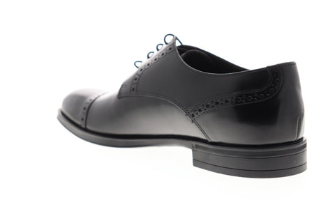 Bruno Magli Zurigo BM600562 Mens Black Leather Dress Lace Up Oxfords Shoes