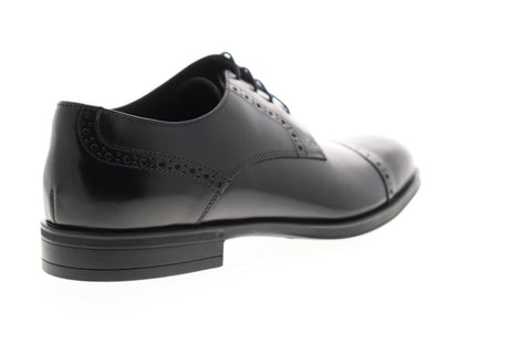 Bruno Magli Zurigo BM600562 Mens Black Leather Dress Lace Up Oxfords Shoes