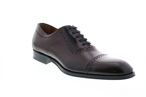 Bruno Magli Lucca BM600582 Mens Brown Cap Toe Oxfords & Lace Ups Shoes