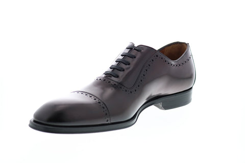 Bruno Magli Lucca BM600582 Mens Brown Cap Toe Oxfords & Lace Ups Shoes