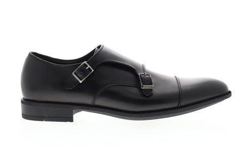 Bruno Magli Ilario BM600593 Mens Black Leather Dress Monk Strap