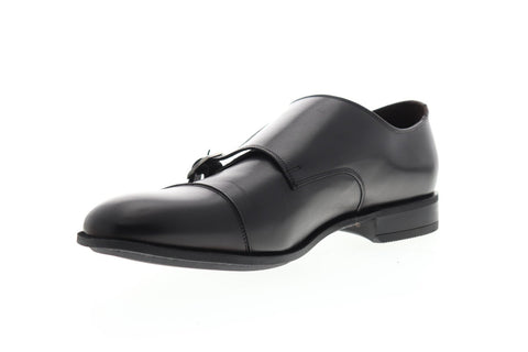 Bruno Magli Ilario BM600593 Mens Black Leather Dress Monk Strap
