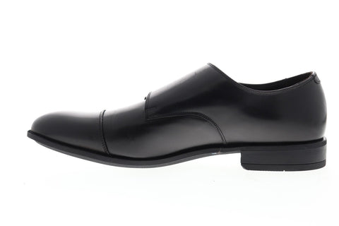 Bruno Magli Ilario BM600593 Mens Black Leather Dress Monk Strap