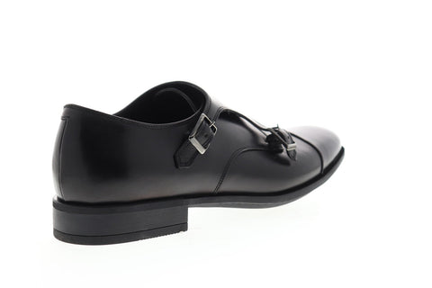 Bruno Magli Ilario BM600593 Mens Black Leather Dress Monk Strap