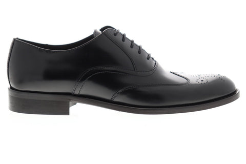 Bruno Magli Argo BM600596 Mens Black Leather Dress Lace Up Oxfords Shoes