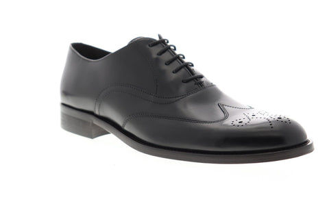 Bruno Magli Argo BM600596 Mens Black Leather Dress Lace Up Oxfords Shoes