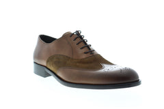 Bruno Magli Argo BM600596 Mens Brown Leather Suede Lace Up  display picture 2