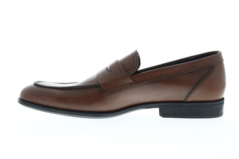 Bruno Magli Fernando BM600605 Mens Brown Leather Dress Slip On Loafers Shoes