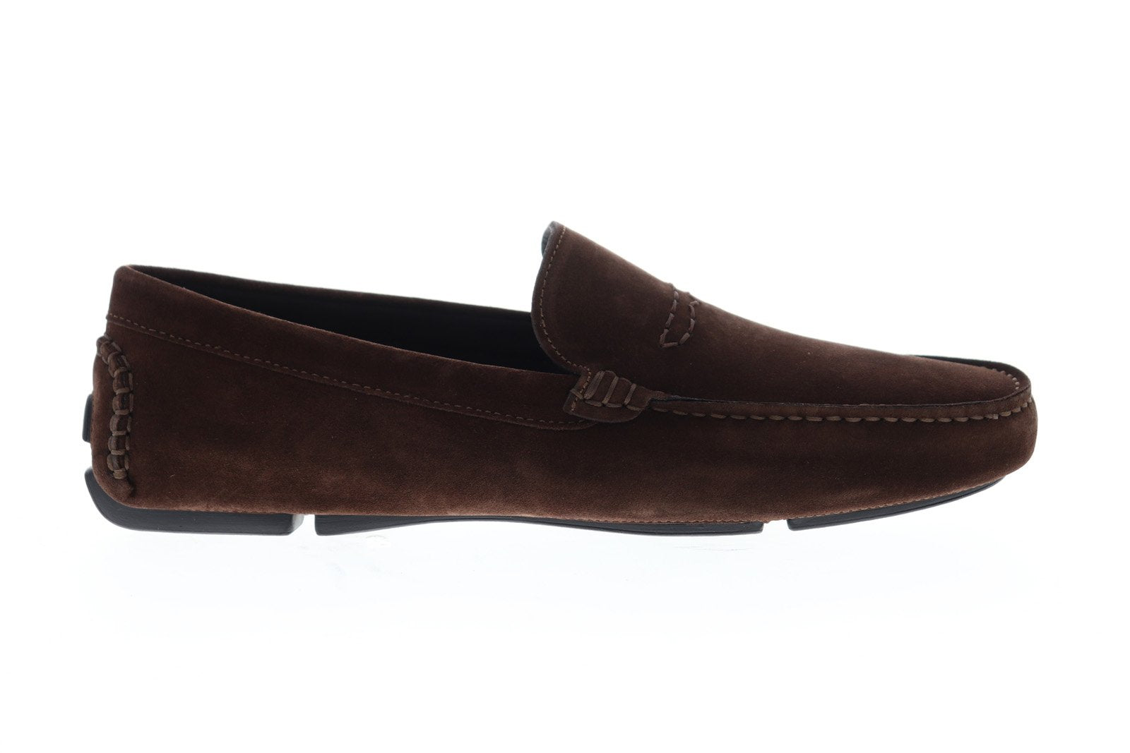 Bruno Magli Nando BM600615 Mens Brown Suede Slip On Moccasin 