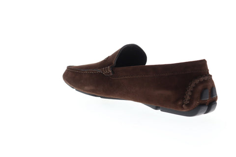 Bruno Magli Nando BM600615 Mens Brown Suede Casual Slip On Loafers Shoes
