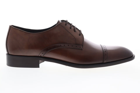 Bruno Magli Nevil BM600617 Mens Brown Leather Dress Lace Up Oxfords Shoes