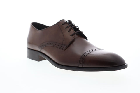 Bruno Magli Nevil BM600617 Mens Brown Leather Dress Lace Up Oxfords Shoes