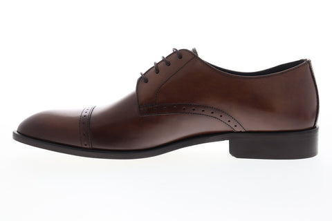 Bruno Magli Nevil BM600617 Mens Brown Leather Dress Lace Up Oxfords Shoes