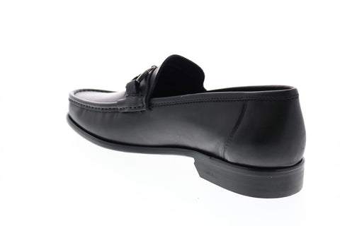 Bruno Magli Prato BM600638 Mens Black Leather Loafers & Slip Ons Penny Shoes