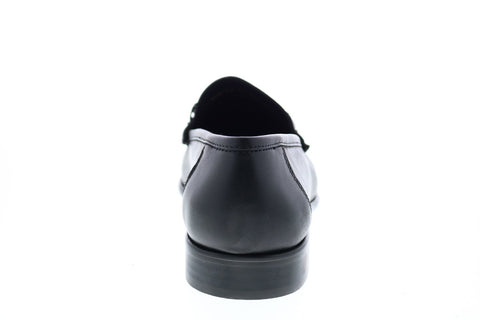 Bruno Magli Prato BM600638 Mens Black Leather Loafers & Slip Ons Penny Shoes