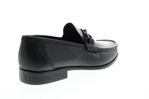 Bruno Magli Prato BM600638 Mens Black Leather Loafers & Slip Ons Penny Shoes
