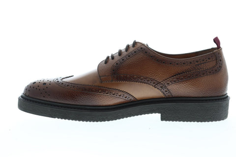 Bruno Magli Walton BM600645 Mens Brown Leather Dress Lace Up Oxfords Shoes