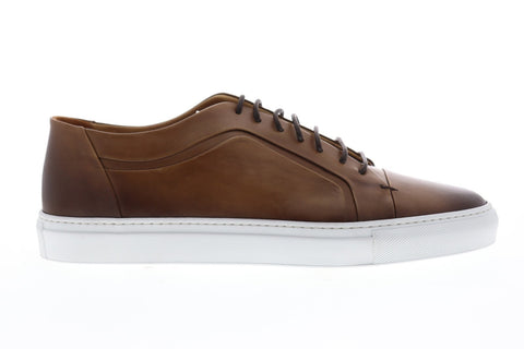 Bruno Magli Salvini BM600671 Mens Brown Leather Casual Fashion Sneakers Shoes