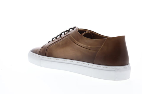 Bruno Magli Salvini BM600671 Mens Brown Leather Casual Fashion Sneakers Shoes