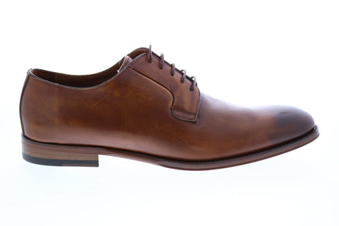 Bruno Magli Fede BM600701 Mens Brown Leather Lace Up Oxfords & Lace Ups Plain Toe Shoes