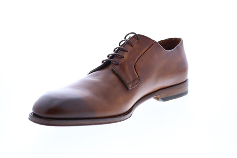 Bruno Magli Fede BM600701 Mens Brown Leather Lace Up Oxfords & Lace Ups Plain Toe Shoes
