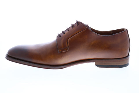 Bruno Magli Fede BM600701 Mens Brown Leather Lace Up Oxfords & Lace Ups Plain Toe Shoes