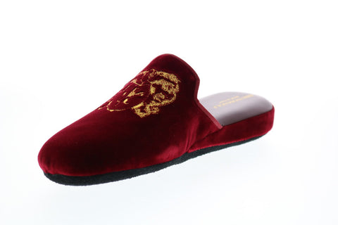 Bruno Magli Sogno BM600707 Mens Red Canvas Lace Up Mule Slippers Shoes
