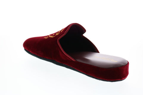 Bruno Magli Sogno BM600707 Mens Red Canvas Lace Up Mule Slippers Shoes