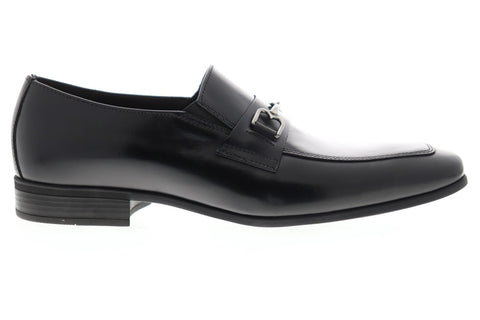 Bruno Magli Mattola BM600726 Mens Black Leather Dress Slip On Loafers Shoes