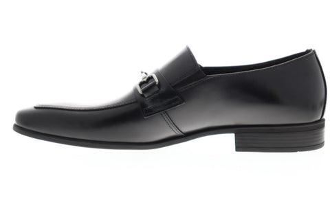 Bruno Magli Mattola BM600726 Mens Black Leather Dress Slip On Loafers Shoes