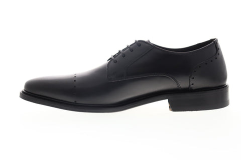 Bruno Magli James BM600734 Mens Black Leather Dress Lace Up Oxfords Shoes