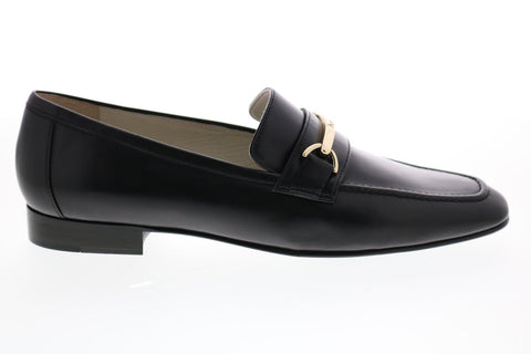 Bruno Magli Marco BM620244 Mens Black Leather Slip On Loafers & Slip Ons Casual Shoes