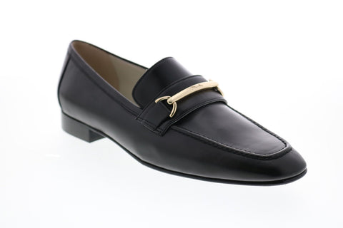 Bruno Magli Marco BM620244 Mens Black Leather Slip On Loafers & Slip Ons Casual Shoes