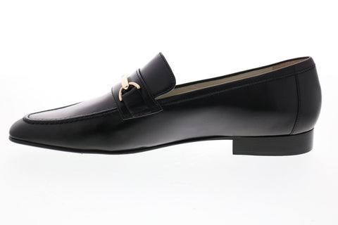 Bruno Magli Marco BM620244 Mens Black Leather Slip On Loafers & Slip Ons Casual Shoes